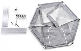 Hracia ohrádka 120 cm, sivá