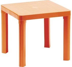 Detský stolík plastový Baby 46x46x42 cm, oranžový