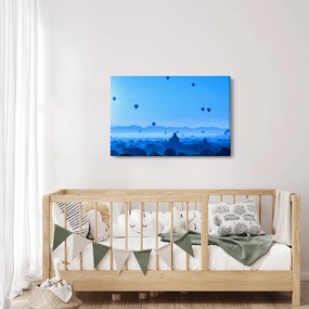 Obraz - Balóny nad krajinou (90x60 cm)