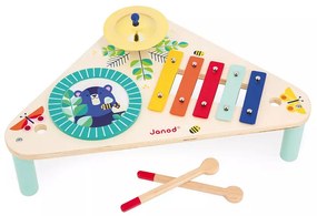 GIOIA - Hudobný stolček - bubon, činely a xylofón