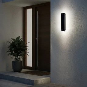 LED Vonkajšie nástenné svietidlo MIRANA LED/8W/230V 4000K IP44 30 cm čierne