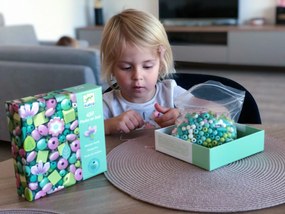 Drevené koráliky – Listy a kvetiny