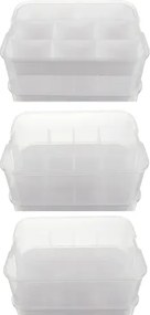 KRUZZEL Box na stavebnicu s 3 úrovňami - organizér na hračky - Kruzzel