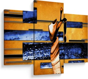 Obraz abstraktné maľby (90x60 cm)