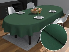 Biante Veľký dekoračný oválny obrus BKS-412 Zelený 200x260 cm