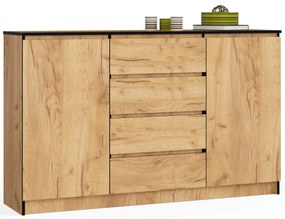 Komoda K 160 cm hnedá