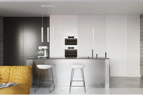 Biele kovové závesné svietidlo ø 8 cm Vittoria – Sollux