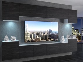 Obývacia stena 300 cm TV/RTV čierna eben  IMP 4/5/W/HK/0/0
