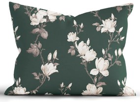 Bavlnená obliečka na vankúš Renforcé 70 × 90 cm - Johari tmavo zelené