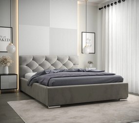 Moderná čalúnená posteľ LOFT - Železný rám,160x200