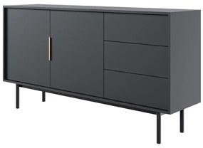 Komoda VIVALA 2D3S, čierna