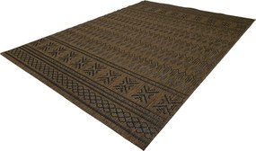 Koberec Eqos 0002 BROWN – hnedý vzorovaný obdĺžnik Rozmer: 60x100 cm