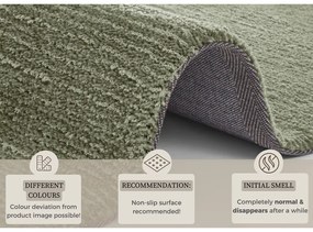 Tmavozelený koberec Mint Rugs Supersoft, 160 x 230 cm
