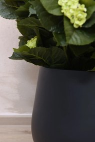 Kvetináč GIRAR, sklolaminát, výška 37 cm, antracit