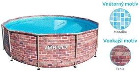 Marimex | Bazén Marimex Florida 3,66 x 0,99m, s pieskovou filtráciou- motív TEHLA | 19900077