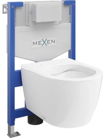 Mexen Fenix XS-F, podomietkový modul a závesné WC Carmen, biela, 6803388XX00