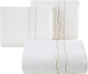 BAVLNENÝ UTERÁK KARIN 70X140 CM KRÉMOVÁ