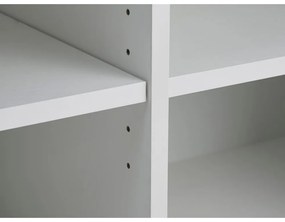 Biela komoda s posuvnými dverami 180x76x45 cm Nola – Unique Furniture