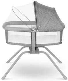 Lionelo - Cestovná postieľka 3 v 1 MALIN Šedý Kameň