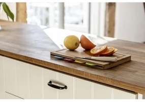 WENKO 53064100 - Krájacia doska 32,5x22,5 cm hnedá/pestrofarebná