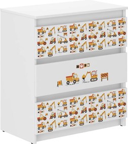Wooden Toys Detská komoda R-3 STAVEBNÉ NÁMESTIE