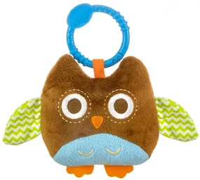 Závesná plyšová hračka Happy owl 2552 hnedá