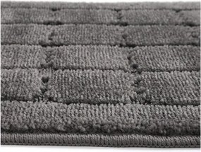 Antracitové kúpeľňové predložky v súprave 2 ks 50x80 cm Kareli – Foutastic