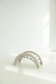 Drevená Montessori hojdačka Moon L Šedá