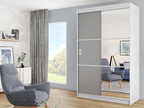 Šatníková skriňa Island III (biela + grafit + antracit). Vlastná spoľahlivá doprava až k Vám domov. 1122274