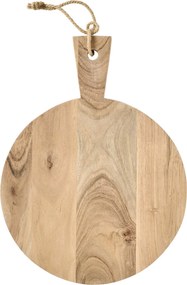 Ib Laursen Dřevěné prkénko Accacia Round Handle 28 cm