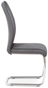 BONTEC Jedálenská stolička, sivá, látka, DCL-405 GREY2 Farba: Šedá