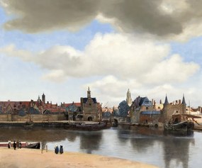 Obrazová reprodukcia View of Delft, c.1660-61, Jan Vermeer