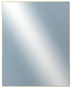 DANTIK - Zrkadlo v rámu, rozmer s rámom 80x100 cm z lišty Hliník zlatá lesklá (7001001)