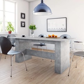 Jedálenský stôl betónovo-sivý 180x90x76 cm drevotrieska 800472