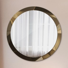Okrúhle ozdobné zrkadlo Moderná abstrakcia fi 100 cm