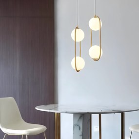 Toolight Toolight, závesné svietidlo 2xG9, G134-2CP, zlatá, OSW-02608