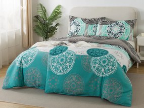 XPOSE® Francúzske bavlnené obliečky ALBÍNA - tyrkysové