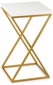 STOJAN NA KVETINÁČ LOFT6 40X24X24 CM ZLATÁ/BIELA