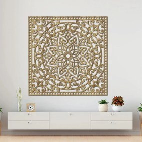 Drevený panel s mandalou orientálna mandala  | SENTOP HDF0514