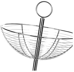 Dvojposchodový stojan z kovu Casa Selección Baker, výška 41 cm