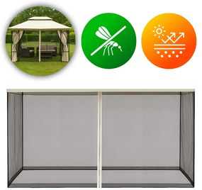 Moskytiéra do záhradného pavilónu 3x4 m s oknami a zipsami, MultiGarden