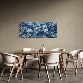 Obraz - Zasnežený les (120x50 cm)