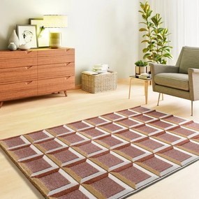 Koberec v terakotovej farbe 160x230 cm Amara – Universal