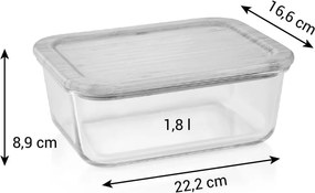 Sklenená dóza na potraviny Online – Tescoma