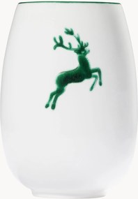 Ručne vyrobená váza Grüner Hirsch, V 15 cm