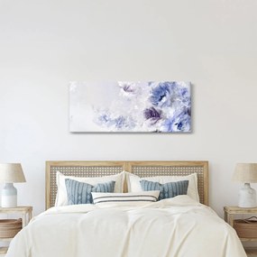Obraz - Kvety, textúrovaná maľba (120x50 cm)