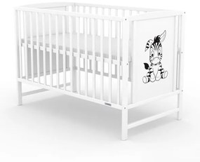 NEW BABY Detská postieľka New Baby BEA Zebra biela