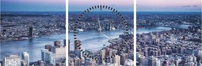 Obraz New Yorku (s hodinami) (90x30 cm)