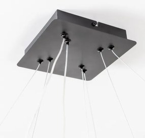 Brilagi - stmievateľný LED závesný luster na lanku FALCON SLIM LED/78W/230V 50x50 cm čierna + diaľkové ovládanie