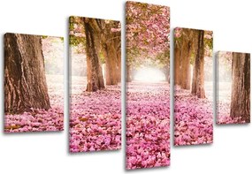 Obraz na stenu 5 dielny STROMY ST008E50